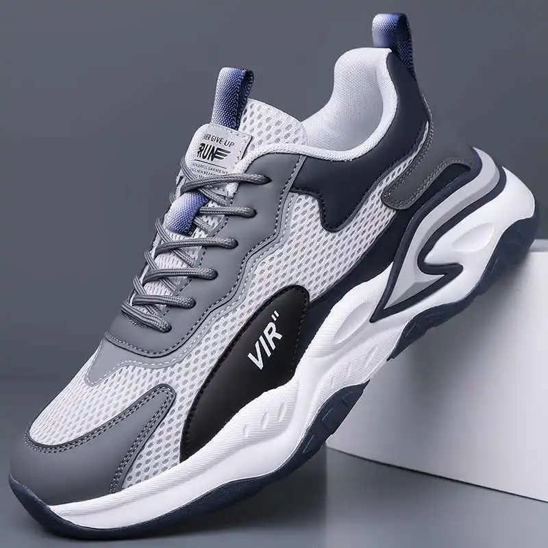 Soldes sur les baskets de sport pour hommes à lacets et à talon épais, idéales pour le badminton et le skateboard – Offre exceptionnelle sur les sneakers de créateur