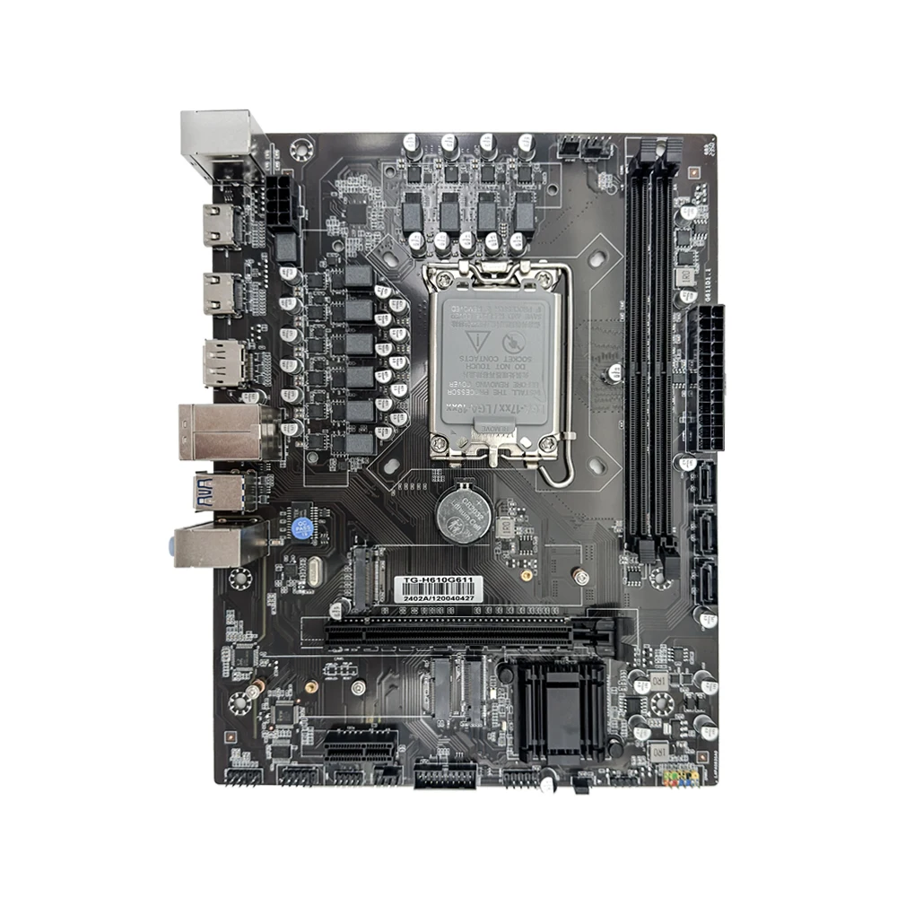 MOUGOL H610M Gaming Motherboard HDMI DP DDR4 LGA1700 Supports Intel 12th Gen Core CPU (12100F /12400F) M.2 NVME for Desktop PC