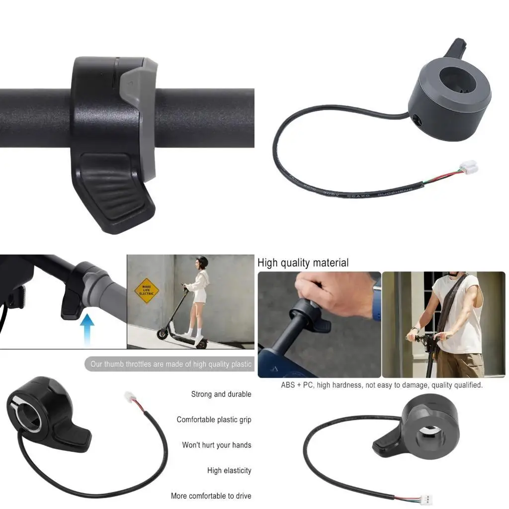 High Performances Thumb Operated Speed Control Accelerator For KQi2 KQi3 Electric Scooters Shockproof ABS Construction  