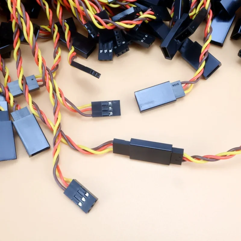 10pcs/lot 15 cm Anti-interference Servo Extension Cable 30 Core For Futaba & JR Servo Helicopter Car Part Toy