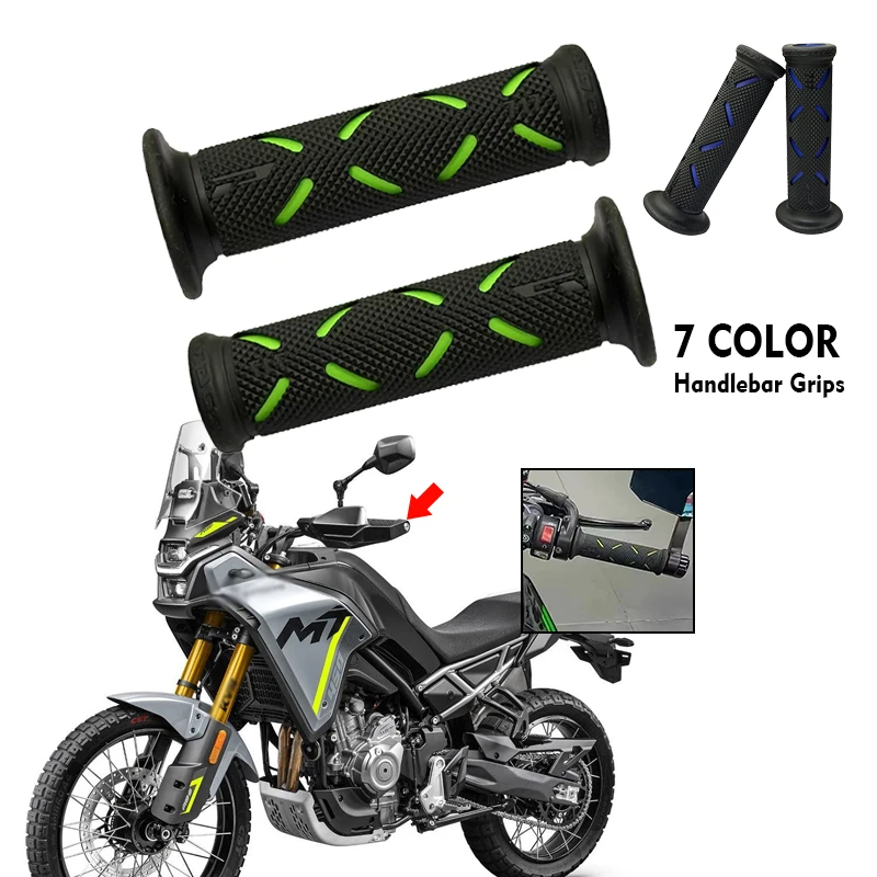22MM Motorrad Lenker Griffe Gummi FÜR CFMOTO 450MT 800MT 700MT 650MT CF MT450 450mt Universal Moto Griffe 400MT