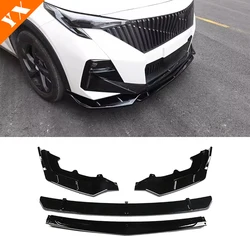 For Trumpchi GAC  Emzoom GS3 2023-2024 Carbon Car Front Shovel Front Lip Front Bumper Protector Anti Hit Garnish Accessories