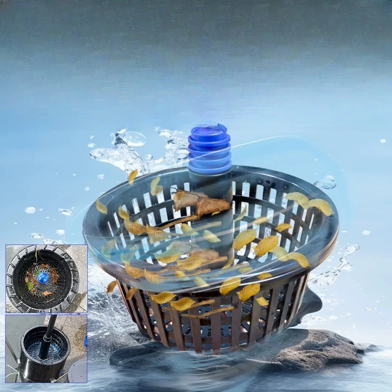 Fish pond degreasing film artifact outdoor pond surface garbage automatic collector leaf float filter slag skimmer
