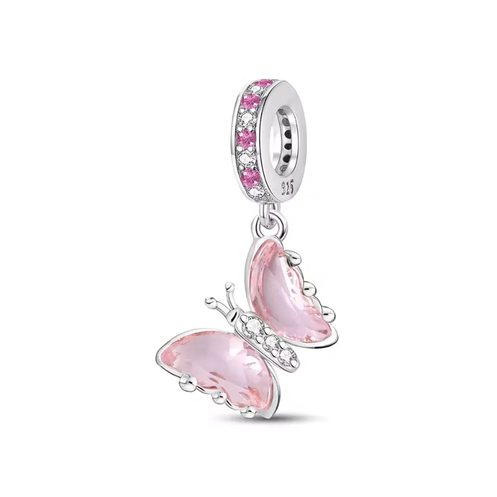2026 New Cute Pink Octopus Unicorn Magic Cube Cake Beads 925 Silver Enamel Bead Matching Bracelet DIY Jewelry Accessories