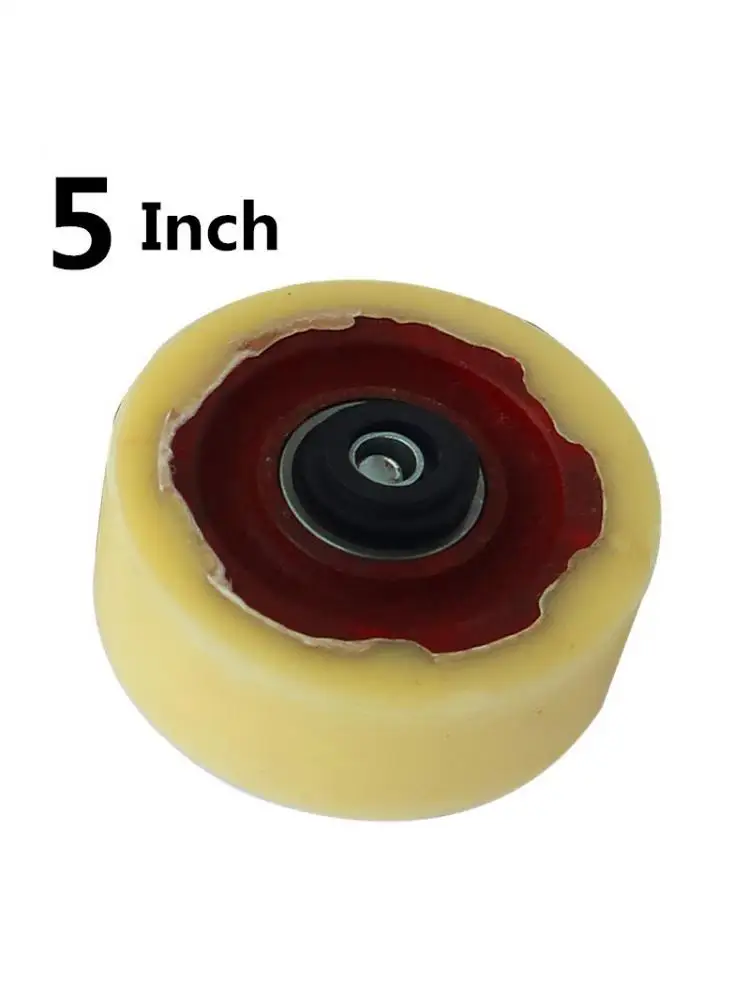 

1 Pcs Packaging 5 Inch Single Wheel Caster Heavy Iron Core Nylon Load Bearing Wear Resistant Flat Driver Push