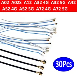 30Pcs，NEW Inner Signal Wi-Fi Antenna Wire Connector Ribbon Flex Cable For Samsung A02 A02S A12 A32 A42 A52 A72 4G 5G