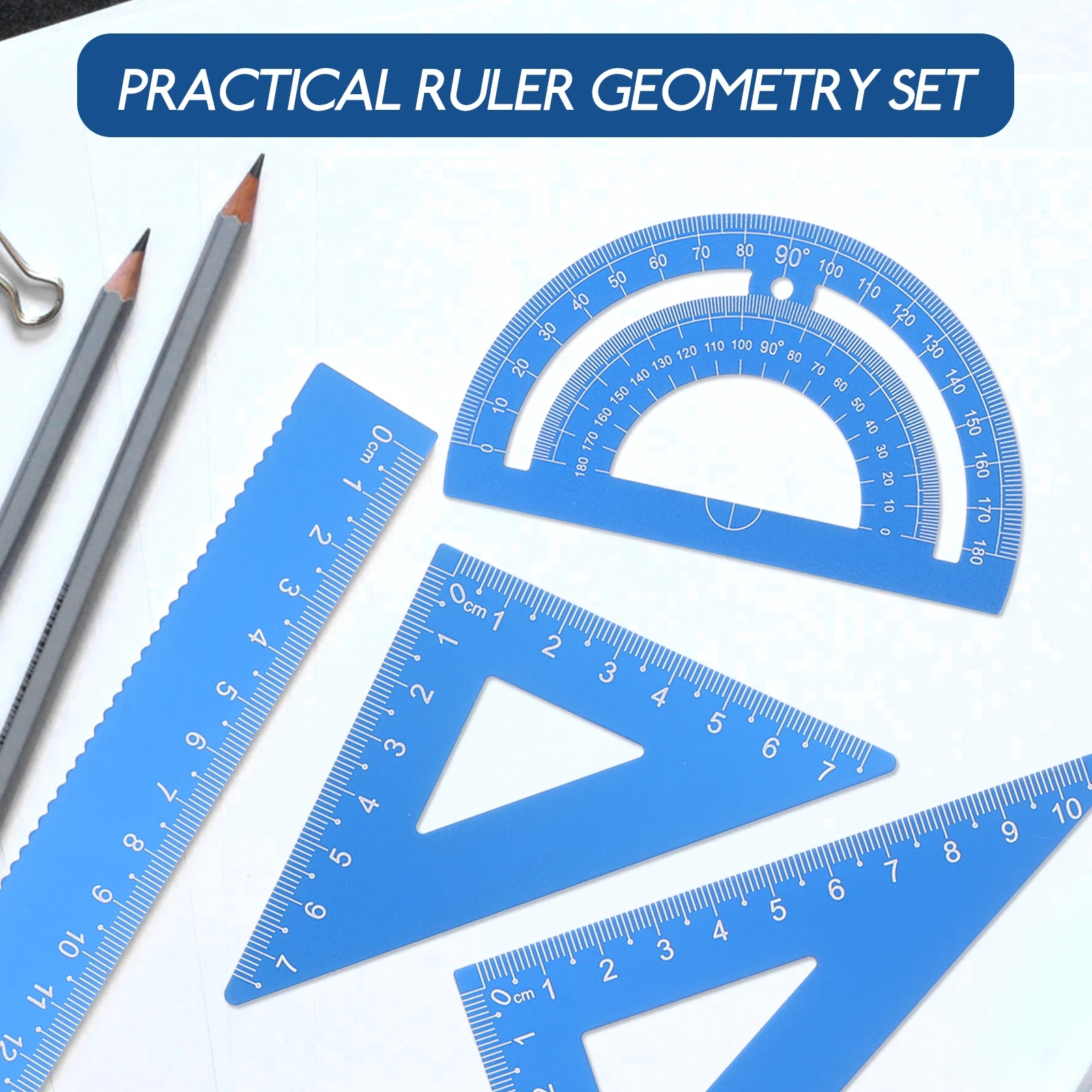 

Aluminum Alloy Ruler Cover Drafting Kits Drawing Tools Kids Stationery Measuring Portable Engineering Office