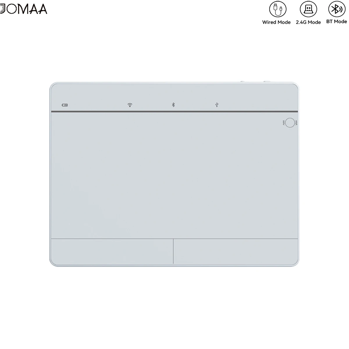 JOMAA Bluetooth Tri-Mode Wireless Touchpad for Win/iOS Portable Rechargable Touchpad Mouse with Multi-Gesture,Vibration Feedback