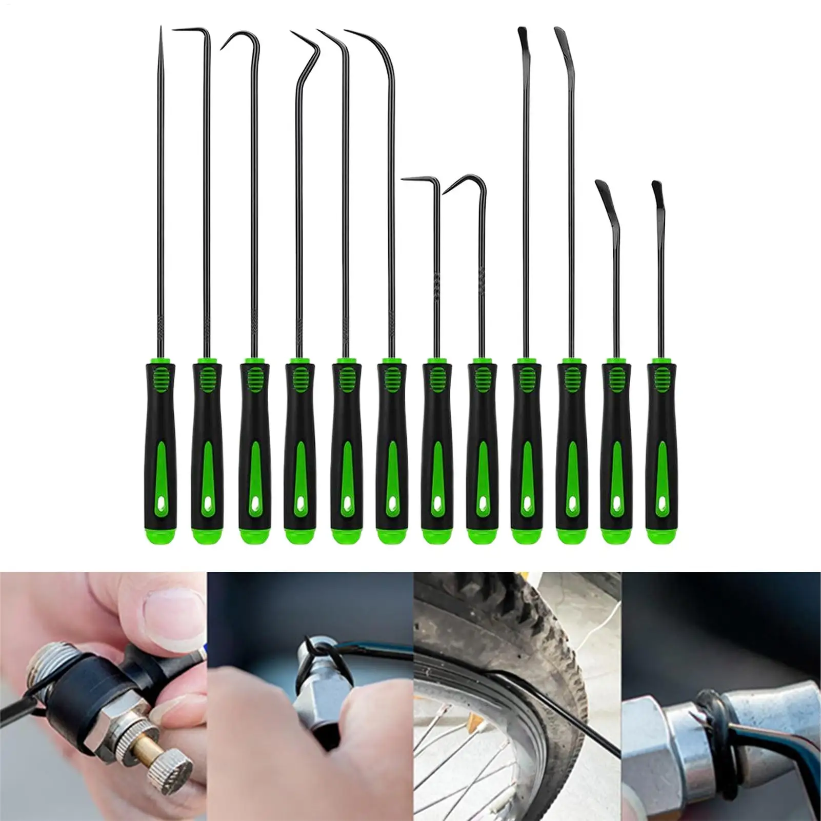 Pick Set Automotive Alloy Head Screwdriver 12 Pieces O Ring Puller Remover Kit For Vehicle Car Sedan Scooter SUV Electronic