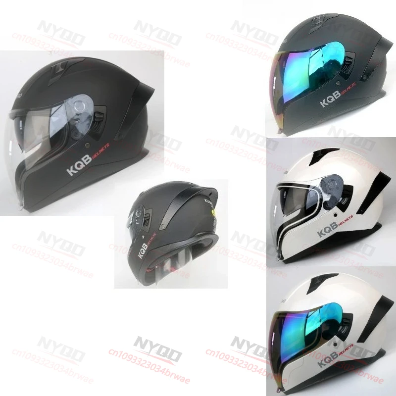 

New KUQIBAO Motorcycle Beach Bike Full Helmet Fashion Trend Four Seasons Outdoor Cycling Essential for Men and Women