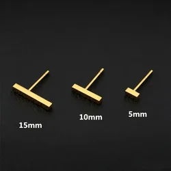 PE75 Titanium Brief Stud Earrings 316l Stainless Steel Earring IP Plating No Fade Allergy Free Good Quality Jewelry