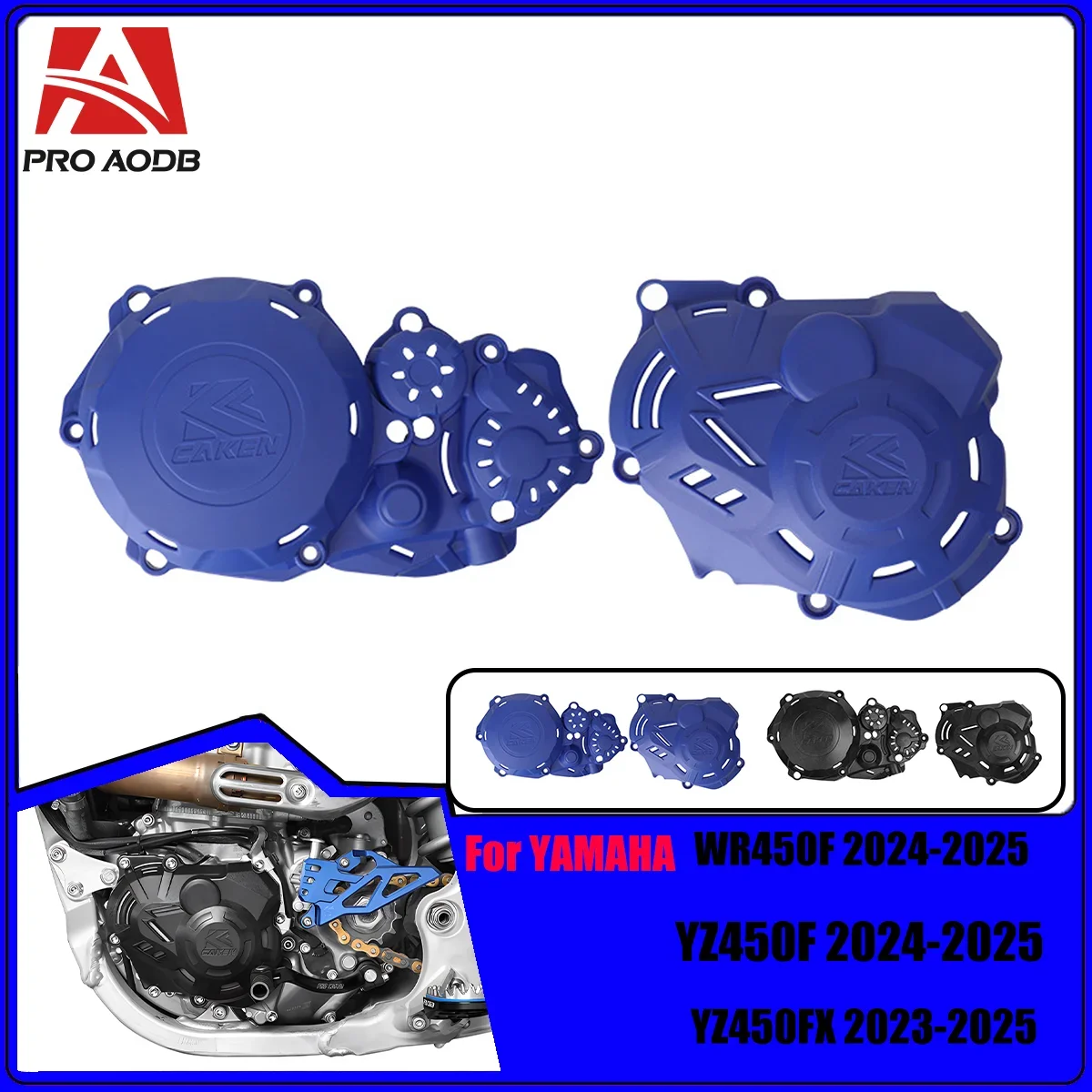 

New motorcycle accessories 2023 2024 2025 Magnetic clutch Water pump Protective Cover For Yamaha WR450F YZ450F YZ450FX 2023 2024