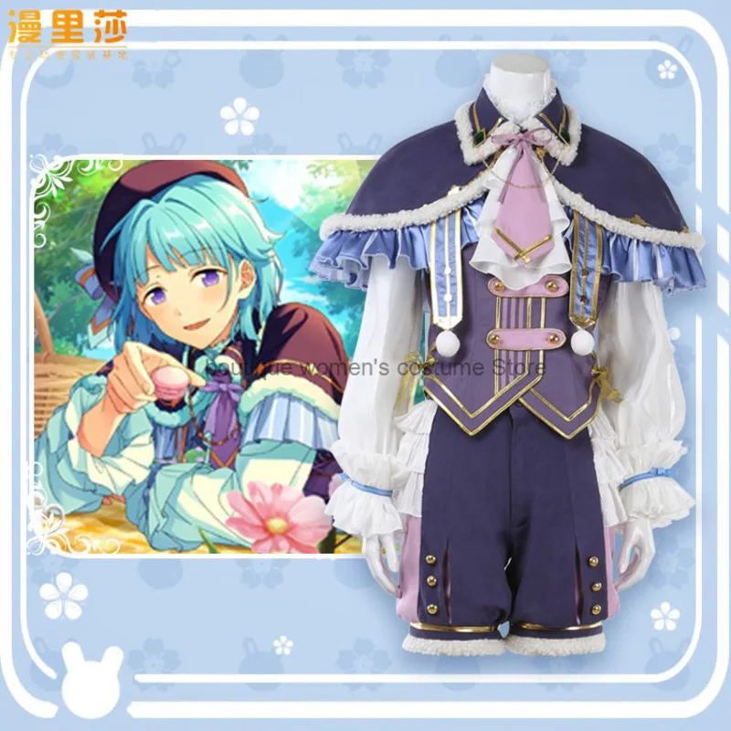 

Anime Game Dress Cos Idol Dream Festival 2 Comfortable Time Purple Creation National Outfit Cosplay Costume Presale
