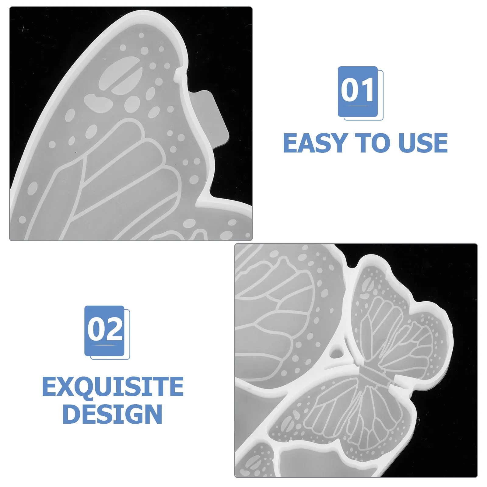 

Butterfly Making Molds DIY Silicone Mold Flexible Material Craft Accessories Wall Decor nament Long Life Jewelry Making