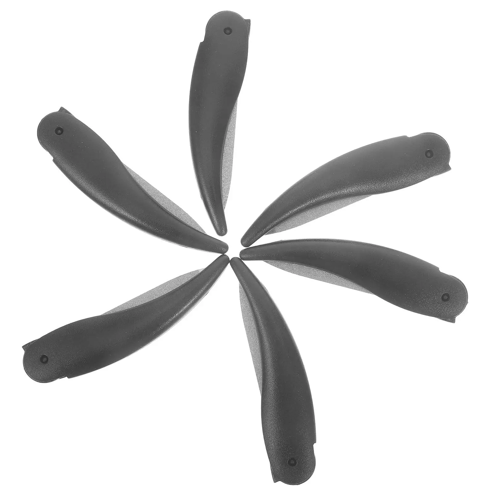 6Pcs Nail Files Ox Horn Shape Double Sided Foldable Portable Manicure Pedicure Tools Professional Nail Care Buffering Polishing