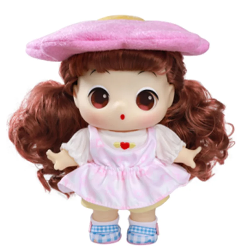 

Ddung cotton Doll Official 20CM Plush Girl Dress-Up Doll with Autumn/Winter Outfits Girl'S Birthday Gift Custom Gift Box