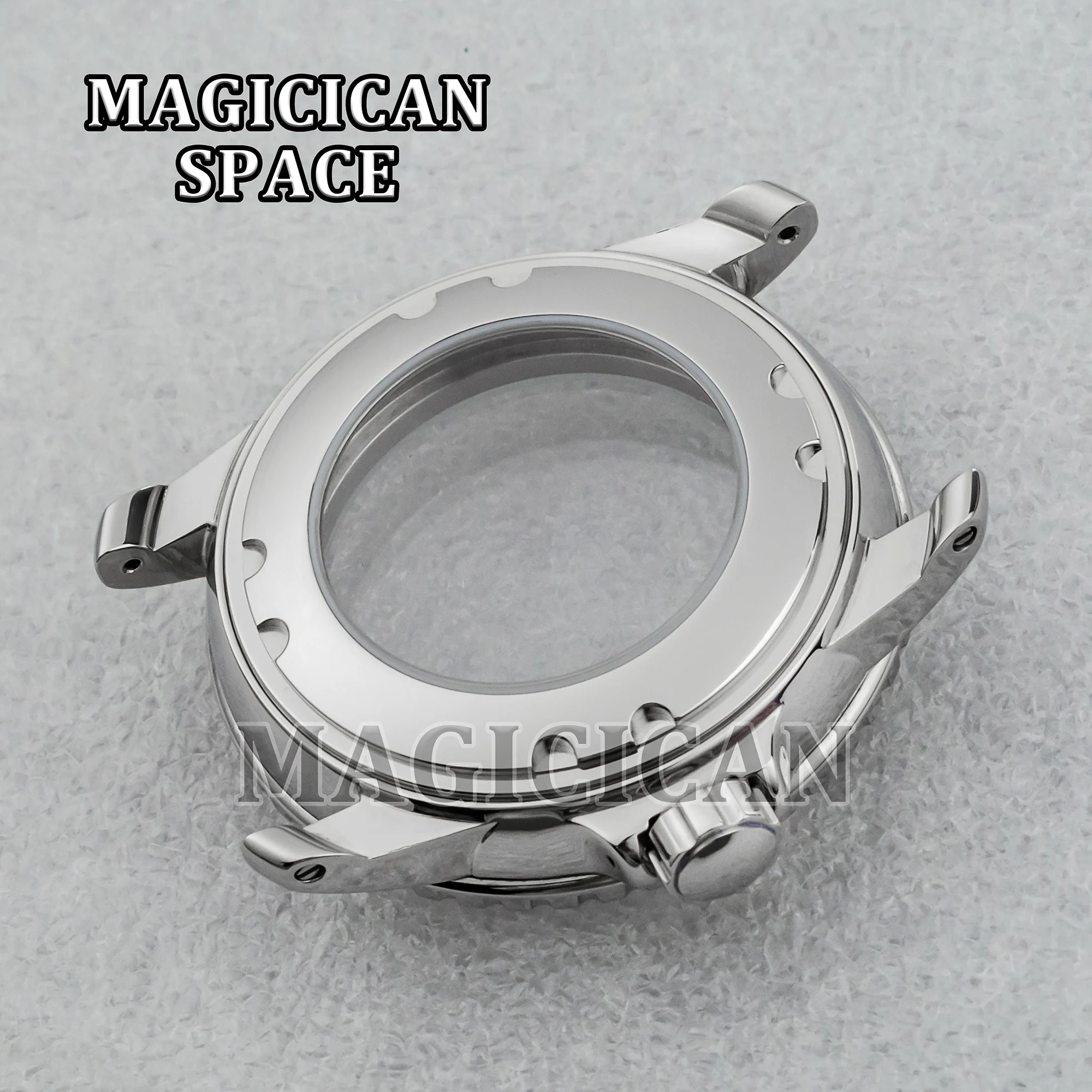 45mm Case 316L Solid Stainless Steel NH35 Watch Case for Fifty Fathoms Watch Mod Parts Replacements fit NH35 Mechanical Movement