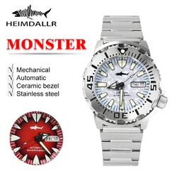 HEIMDALLR Monster V2 Frost Automatic Watch Men NH36A Men's Mechanical Sapphire Glass 62mas Black PVD Luminous Diving Watch 200M