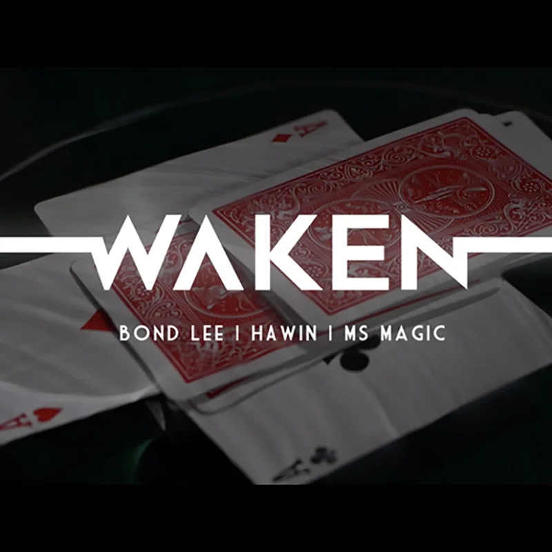 

WAKEN by Bond Lee, Hawin & MS Magic Tricks Close Up Illusions Gimmicks Mentalism Prop Shadow Find Signed Card Haunted Deck Magia