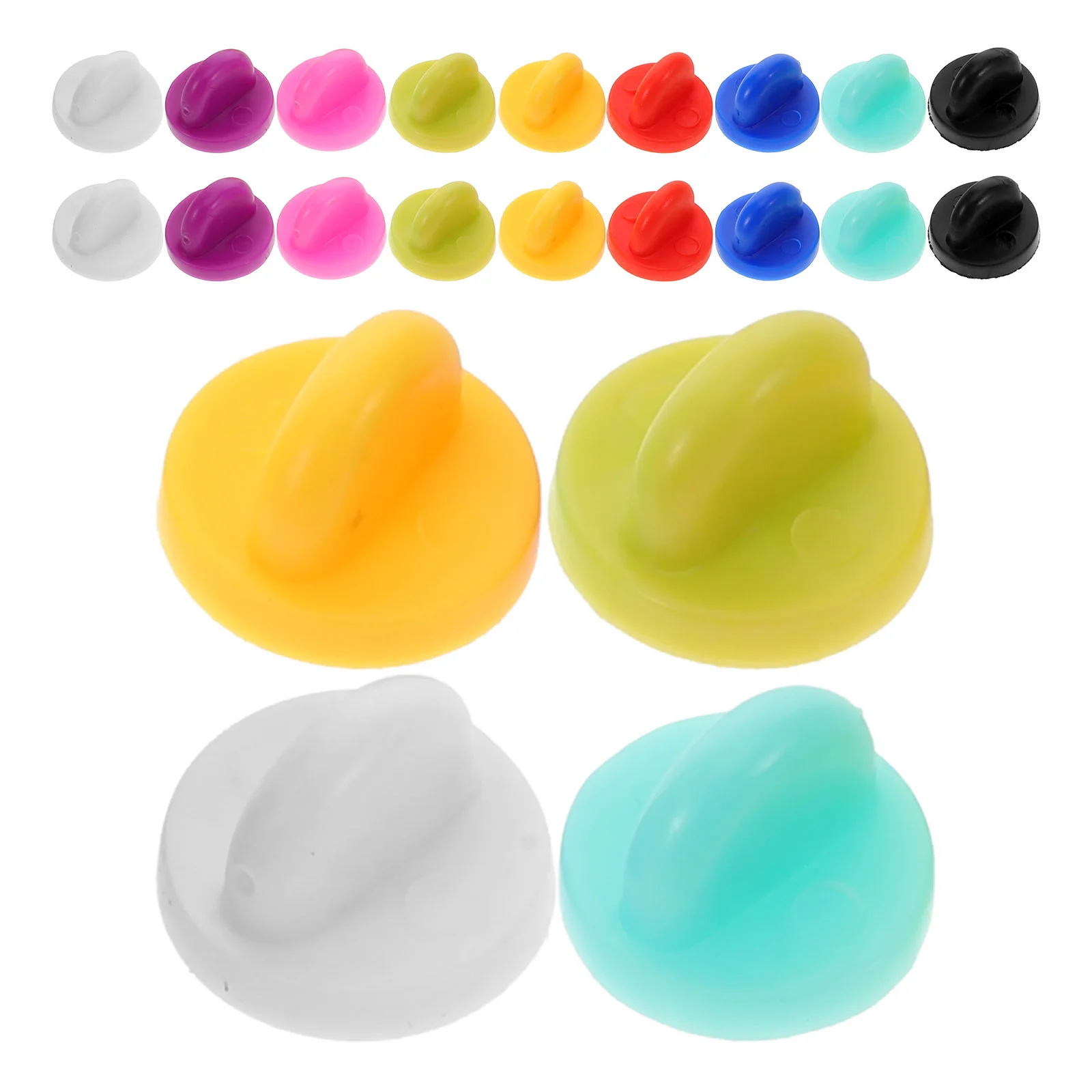 Dos de verrouillage de goupille en caoutchouc pour épingles en émail, serrures de revers, embrayage, accessoires de bricolage, gardiens