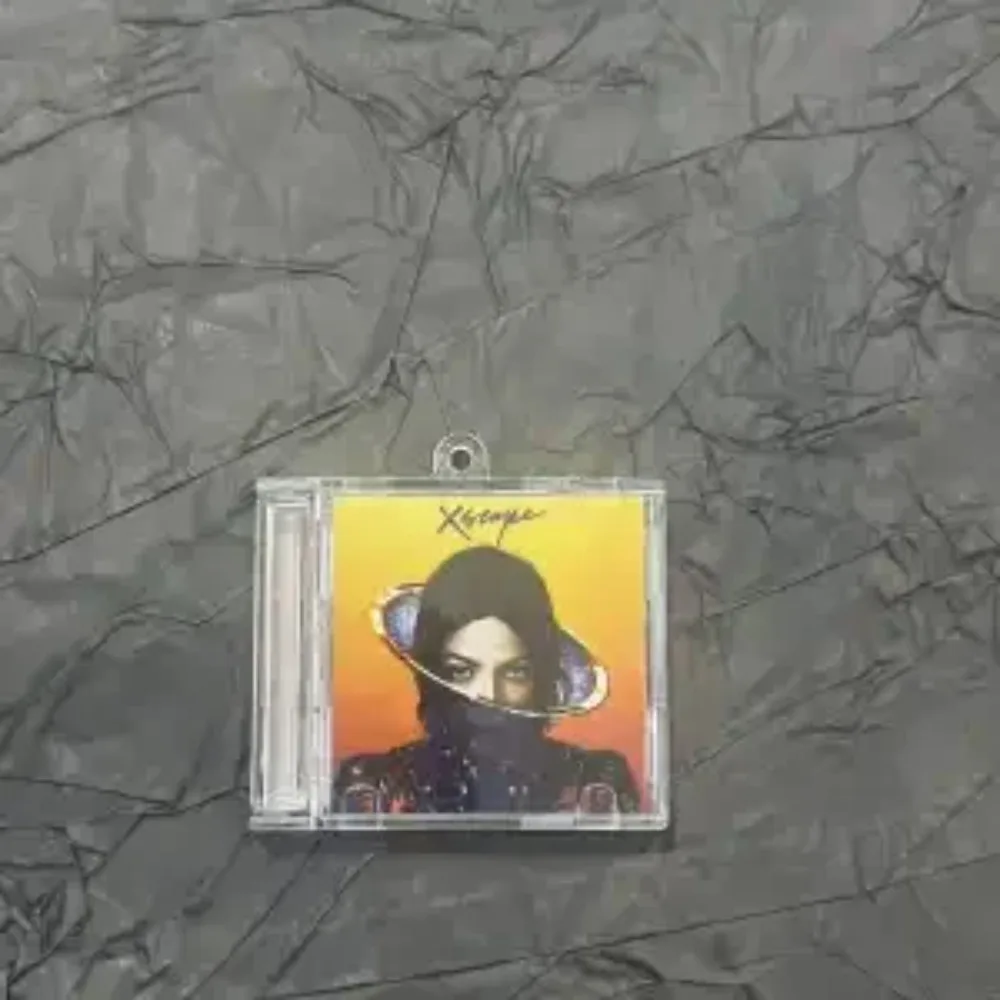 Michael Jackson Mini Album CD Keychain MJ Fans Collectors English Replica Decorative Collectible Free Shipping