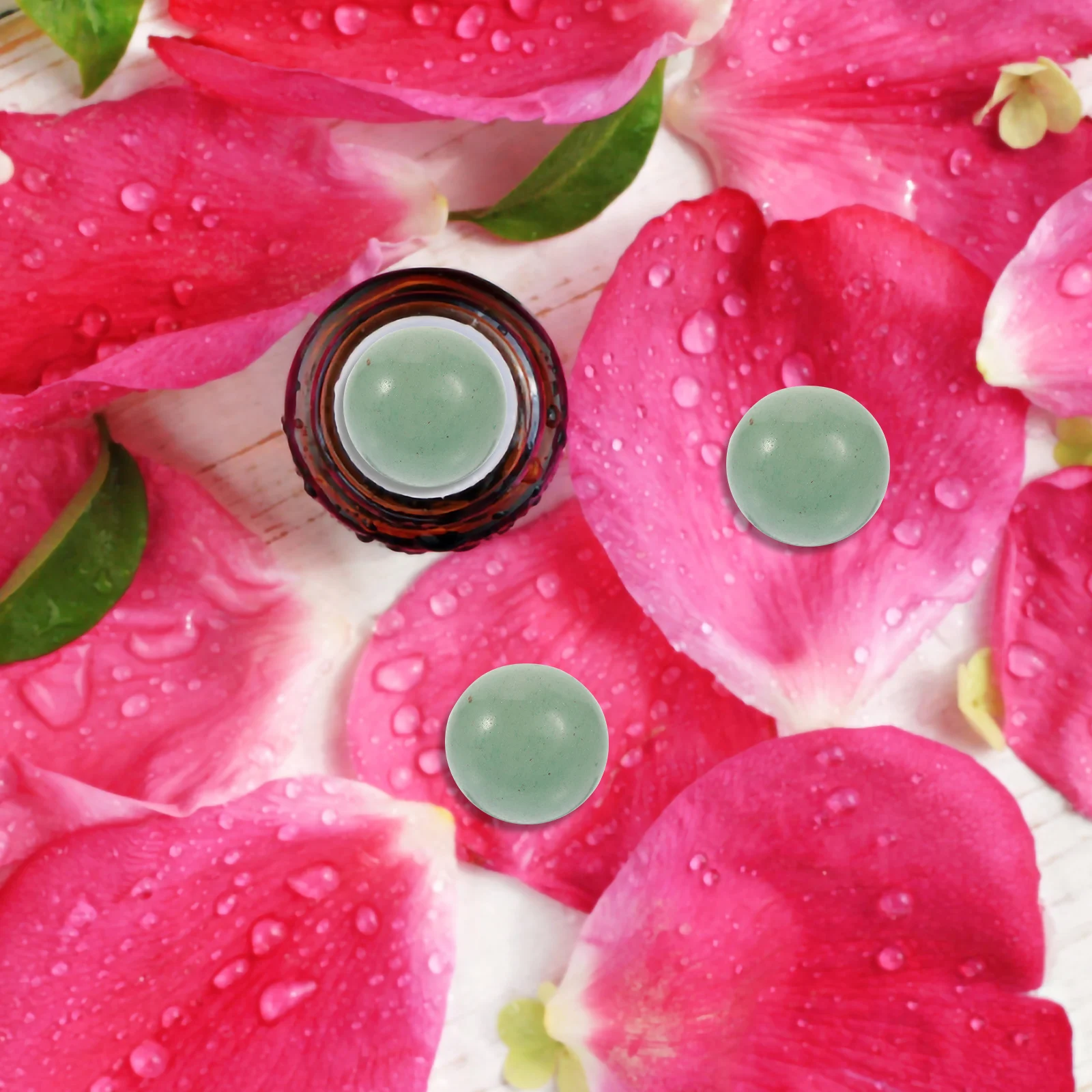 

Essential Oil Roller Bottle Beads Natural Stone Undrilled Decorative DIY Jewelry Supplies Aromatherapy Crystals Liquid Fillers