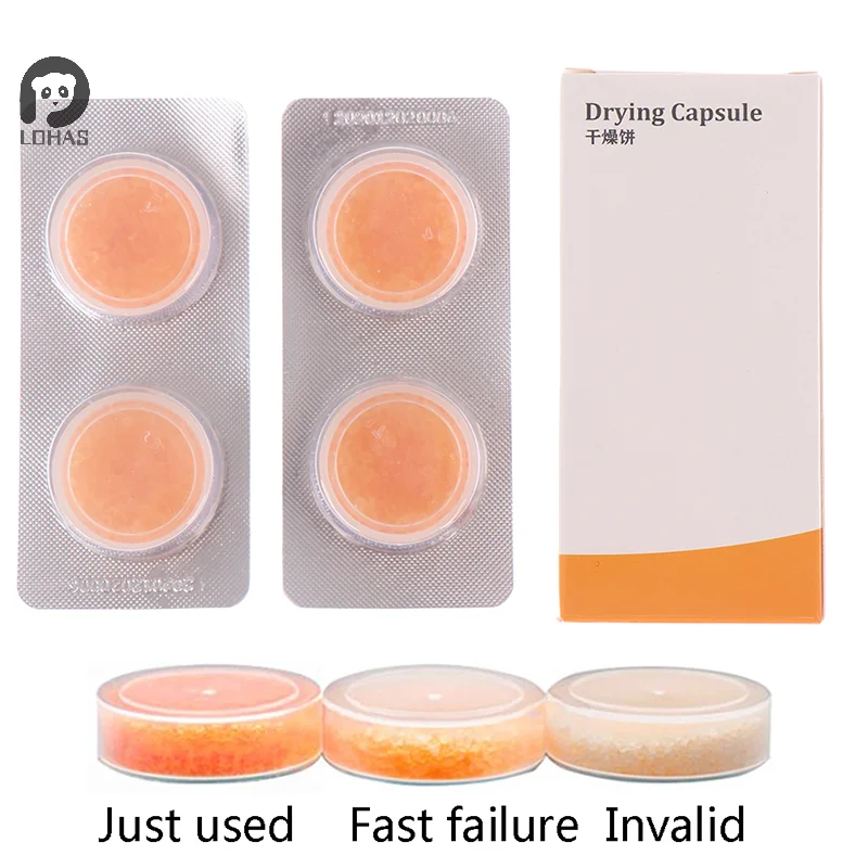 4Pcs Hearing Aid Drying Capsules Desiccant Dehumidifier Drying Pallet for BTE Capsules Hearing Aids Accessories