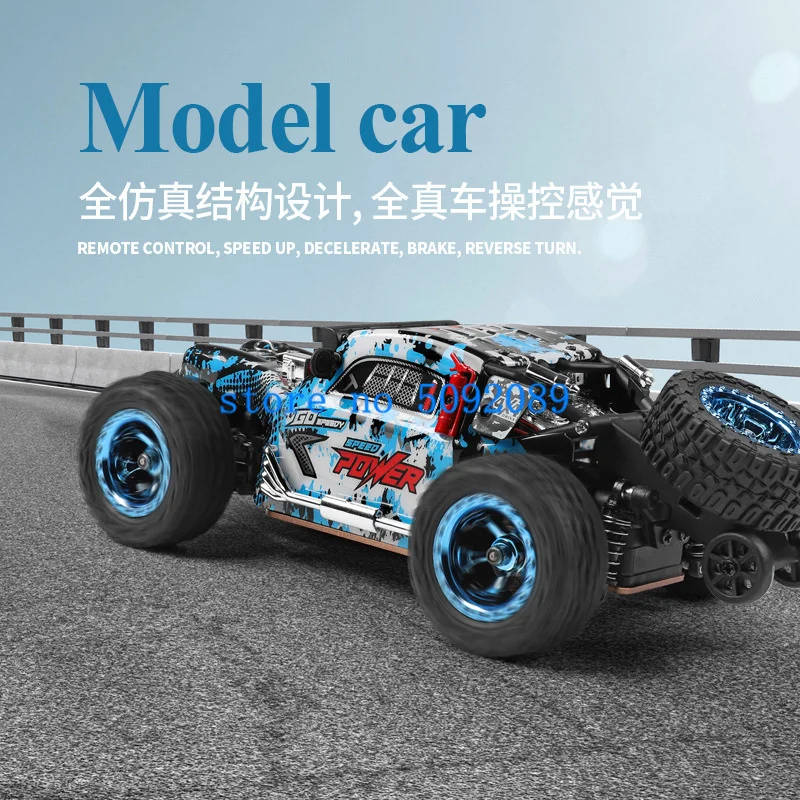 1: 28 Simulation Structure Design RC Racing Car 4WD 30KM/H LED Searchlight Metal Chassis High Speed Remote Control Racing Car