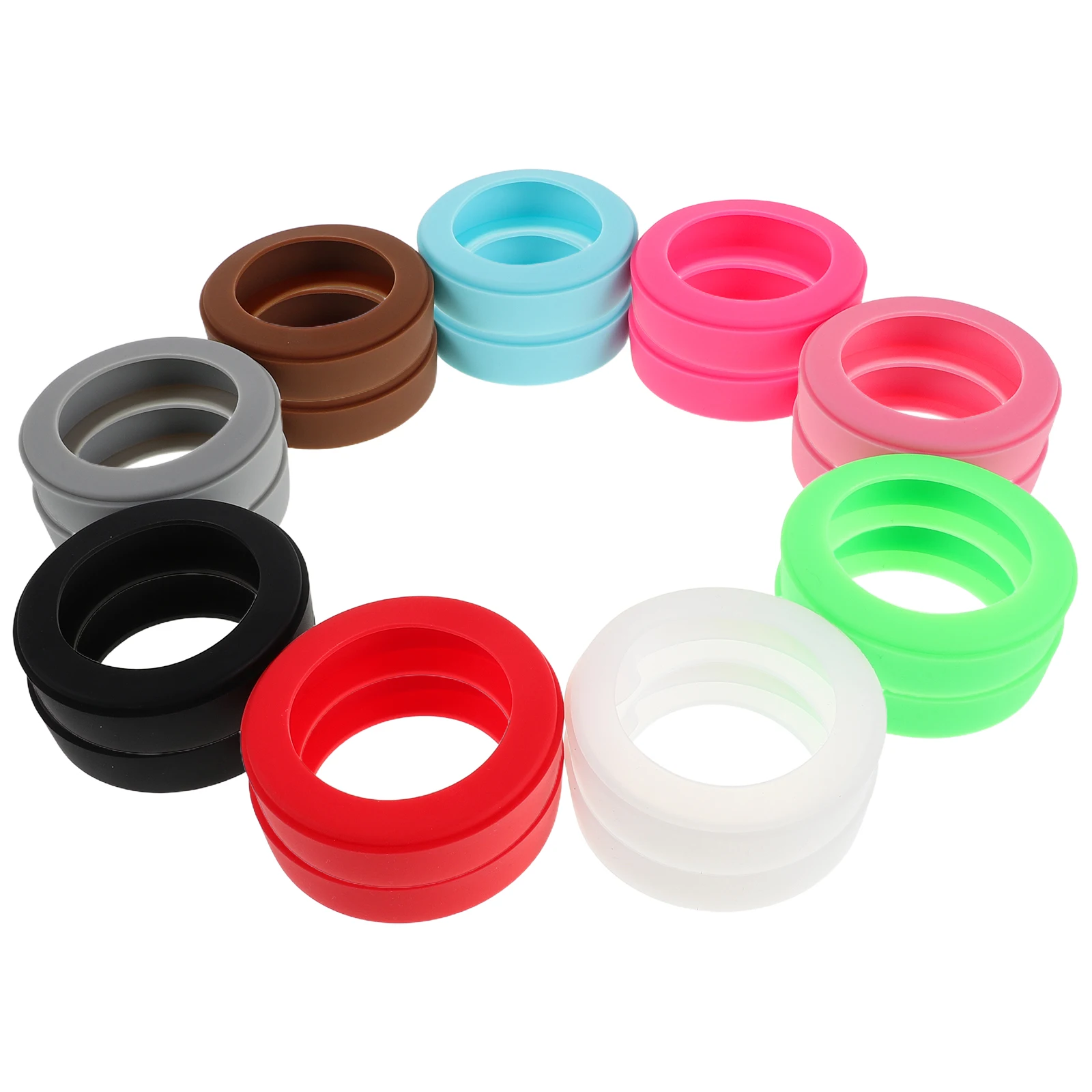 

18Pcs Reusable Silicone Cord Organizer Colorful Elastic Cable Ties for Chargers Headphones Cables Snack Bags Multipurpose Wire