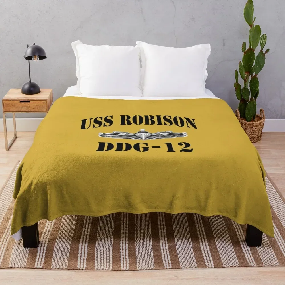 

USS ROBISON (DDG-12) SHIP'S STORE Throw Blanket Warm Sofa Thin for winter Blankets