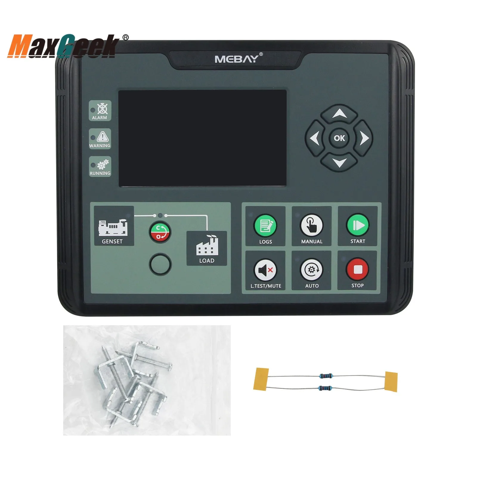 Maxgeek DC60DR/DC62D/DC62DR Diesel Genset Controller Generator Controller Module RS485 For One Machine Automation