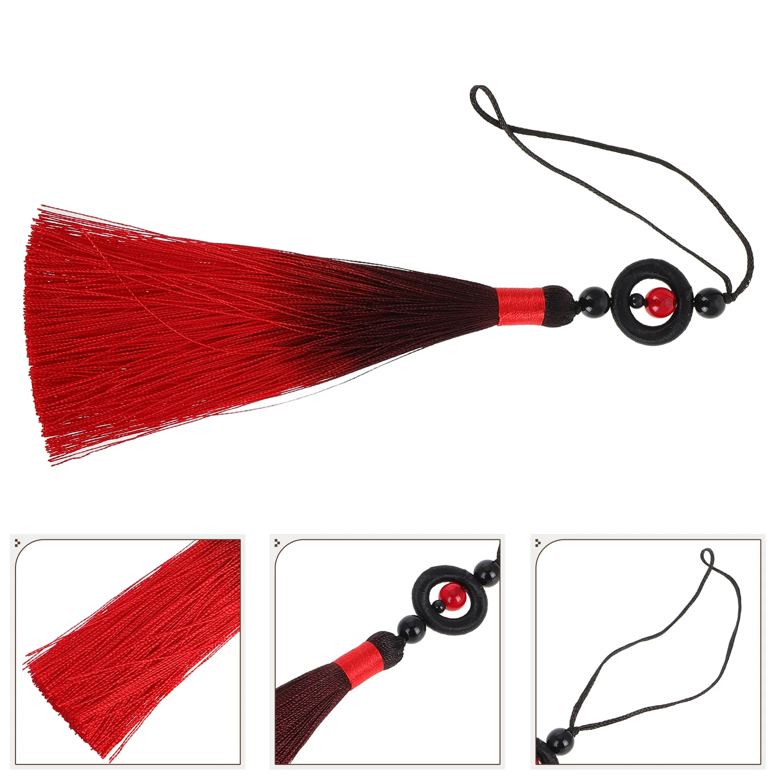 

Light Sword Tassel Elegant Chinese Ethnic Decoration for Sword Bag Handle Pendant Tai Chi Guqin Instrument Tassel Decor