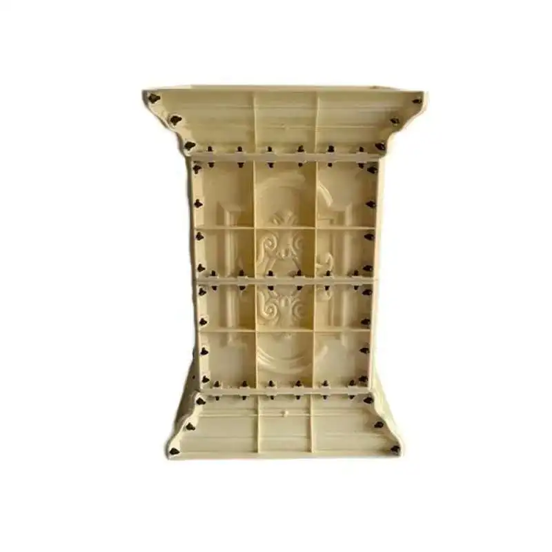 

Durable ABS Plastic Flowerpot Mould Cement Mold for Garden Fence Square Column Pier Roman Column Concrete Bonsai Model