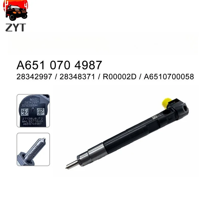 Diesel Fuel Injector A6510704987 A6510700587 For Mercedes-Benz W204 W212 W207 200 220 CDI C-E-Class 28342997 28348371 R00002D