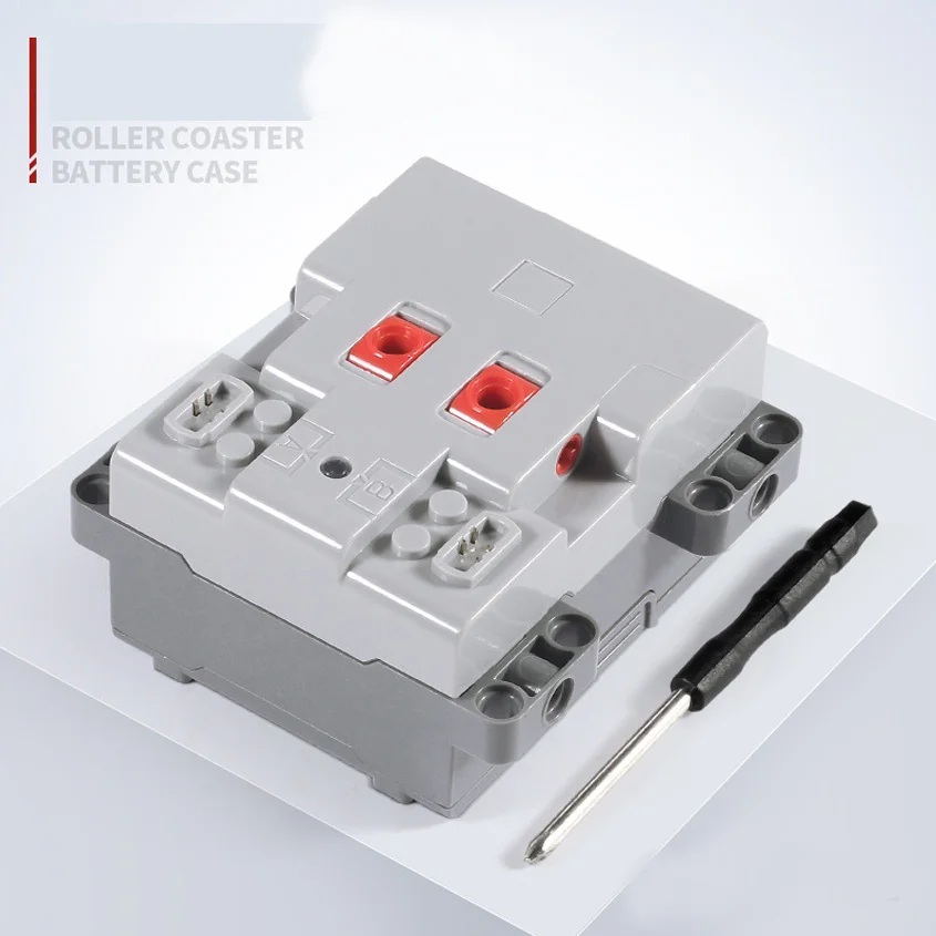 Caja de batería de Control maestro de montaña rusa, bloque de construcción, función de potencia, Motor 2,0/banda de luz LED 8805, piezas de ladrillos de juguete