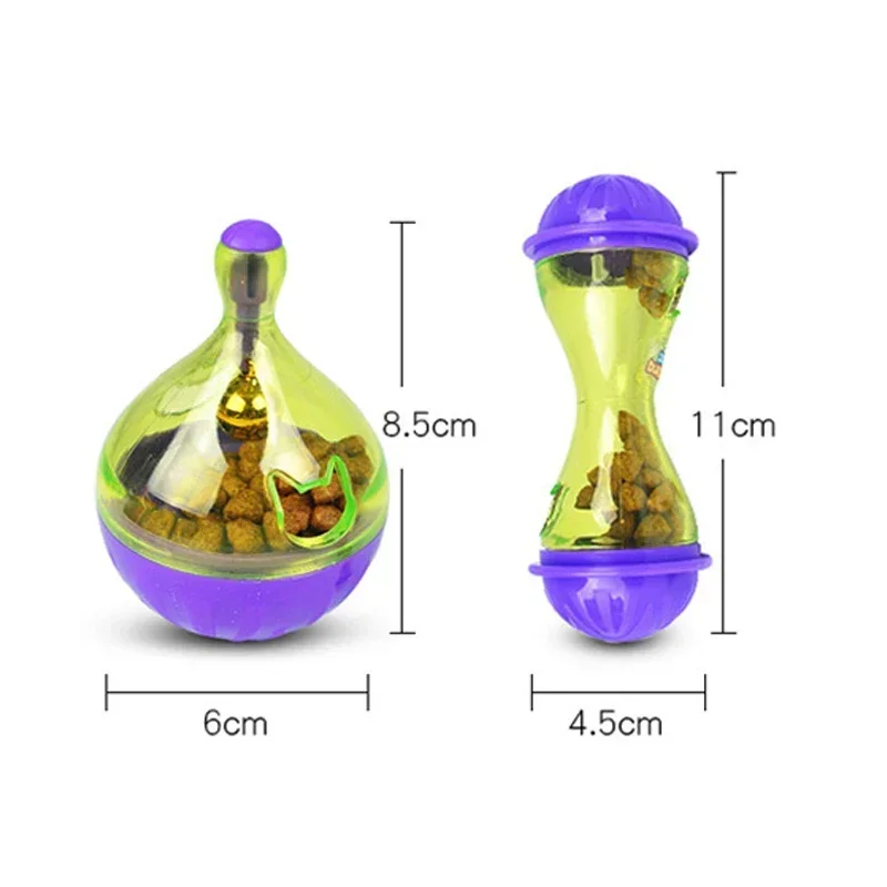 Pet Toy Food Leakage Tumbler Feeder Treat Ball Cute Little Mouse Toys Interactive Toy for Cat Food Slow Feeding Supplies