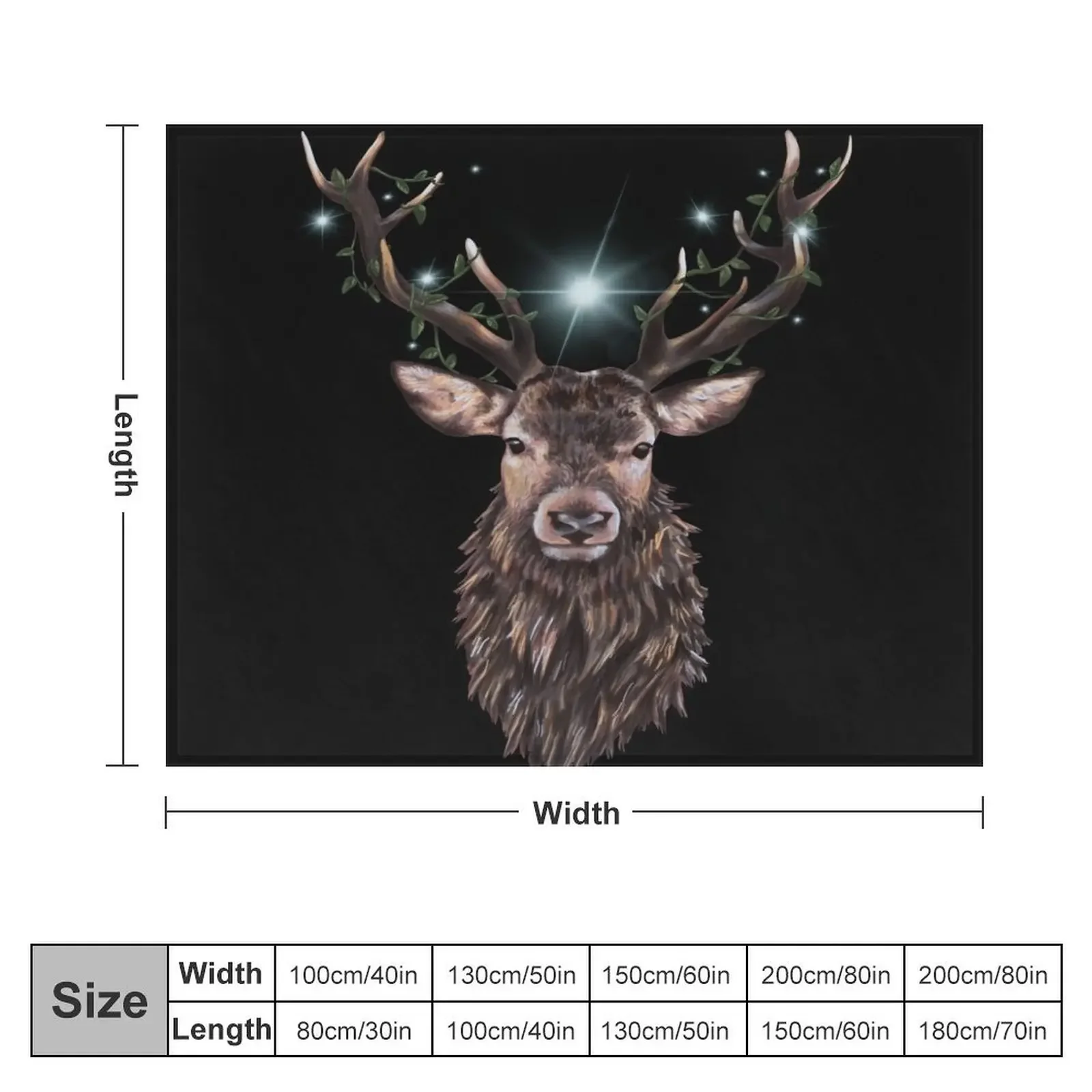 Hirsch decke schwerer Anime für Sofa decken