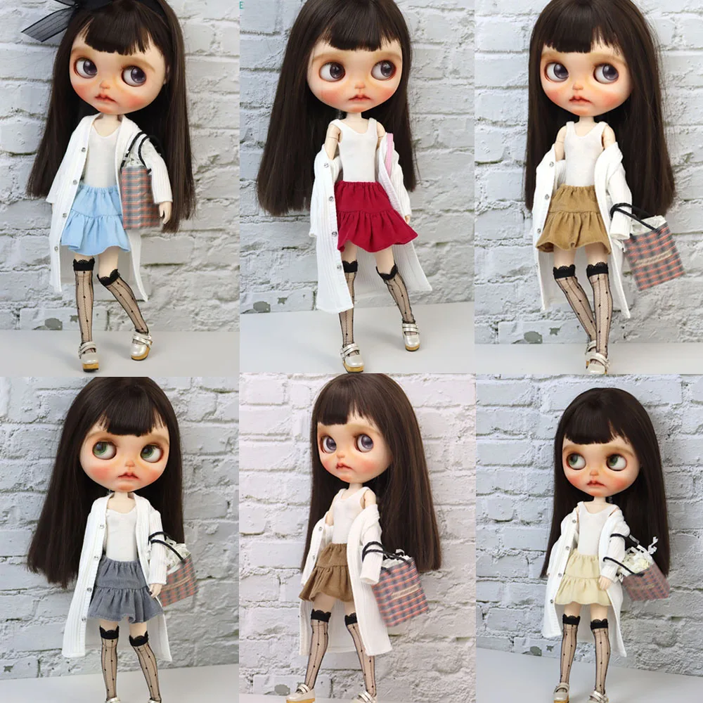 

Blyth clothes Azone OB22 OB24 doll accessories fashion skirt knitted jacket toy gifts