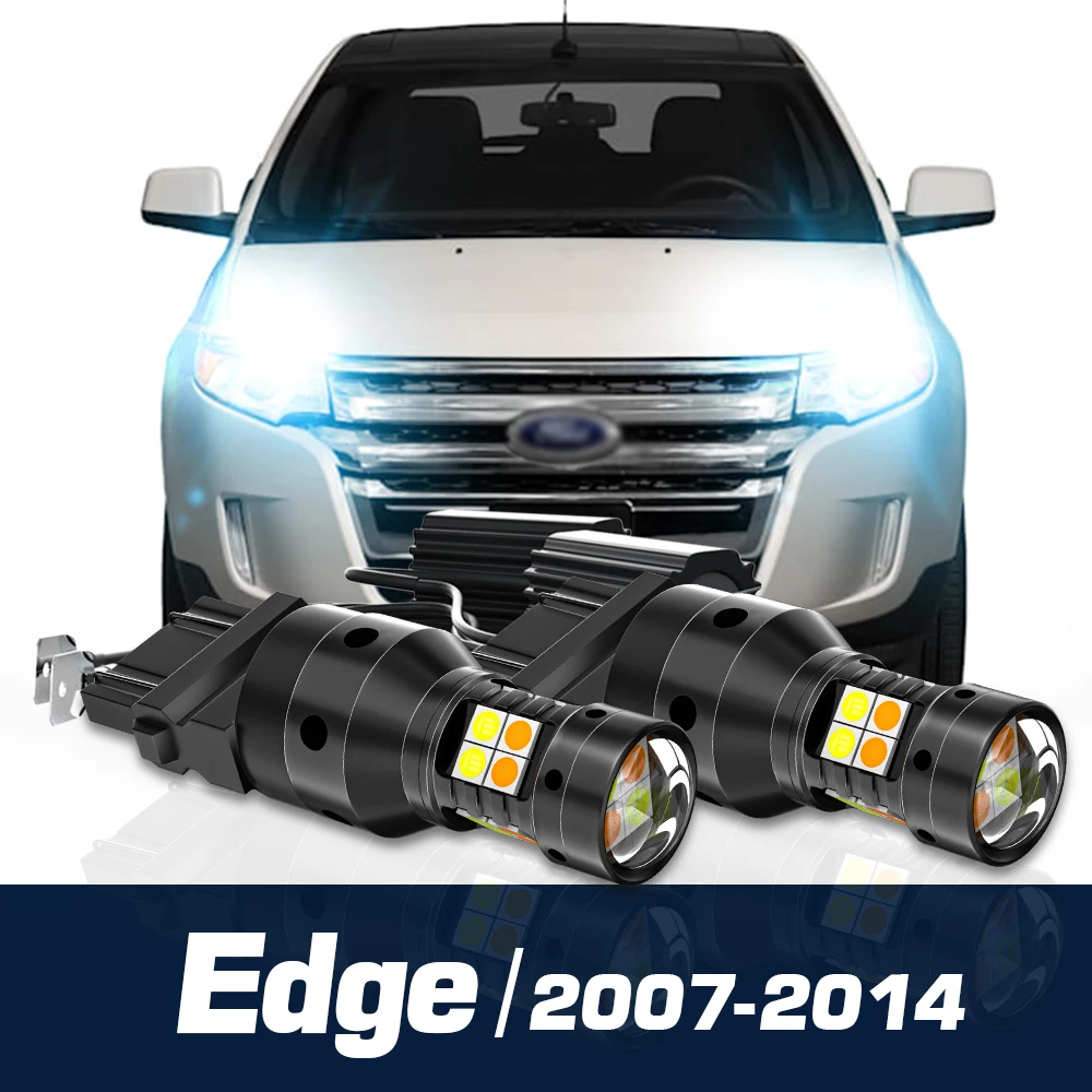 Clignotant et feux diurnes pour Ford Edge, 2 LED, mode touristes, Blub DRL, accessoires Canbus, 2007-2014, 2009, 2010, 2011, 2012, 2013