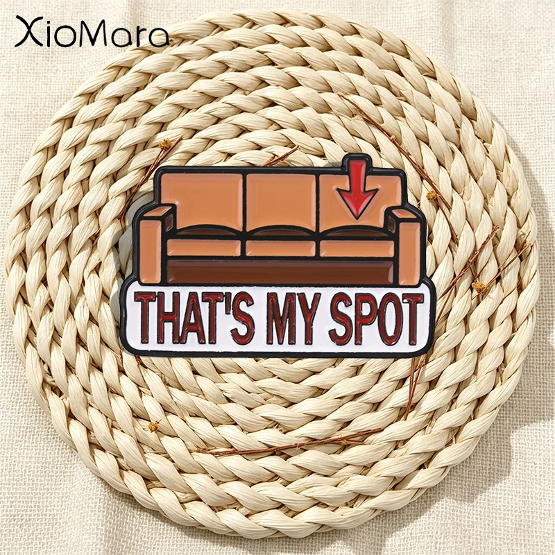 Vintage Fashion Quotes - That's My Spot Enamel Pin Vintage