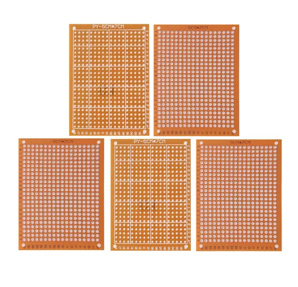 Free Shipping 10Pcs 5*7 DIY Prototype Paper PCB Universal Experiment Matrix Circuit Board 5x7cm