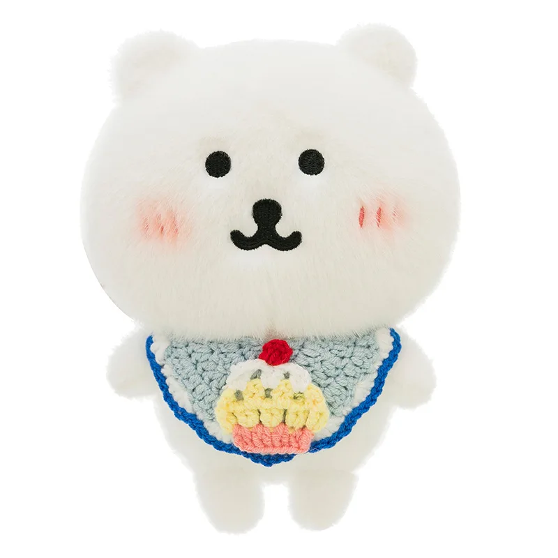 Kawaii Plush Toy Cute Filled Doll for Kids Birthday Xmas Gift Adorable 25cm Bear with Knit Scarf Cute Stuffed Animal High