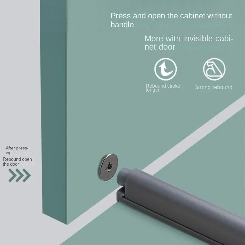 1pcs/lot Cupboard Catch with Magnet for Home Kitchen Furniture Hardware Push To Open System Damper Buffer for Cabinet Door