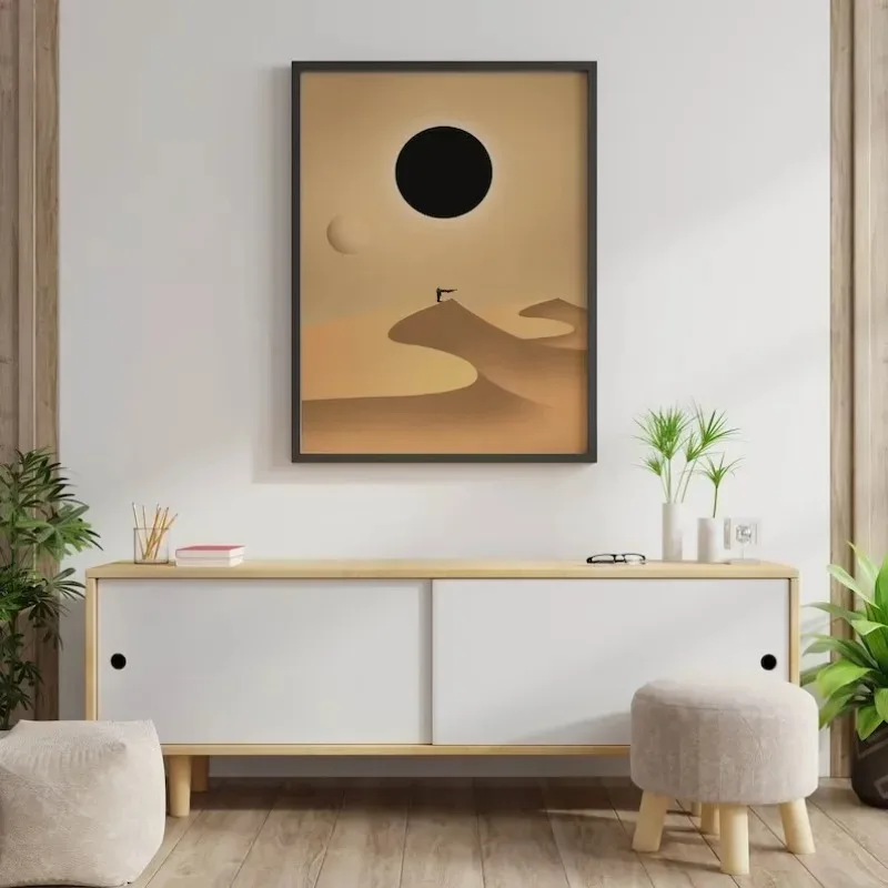 Arrakis Desert Travel Landscape Poster Dune Planet Sandworms Canvas Painting Boho Wall Art for Living Room Home Decor Mural