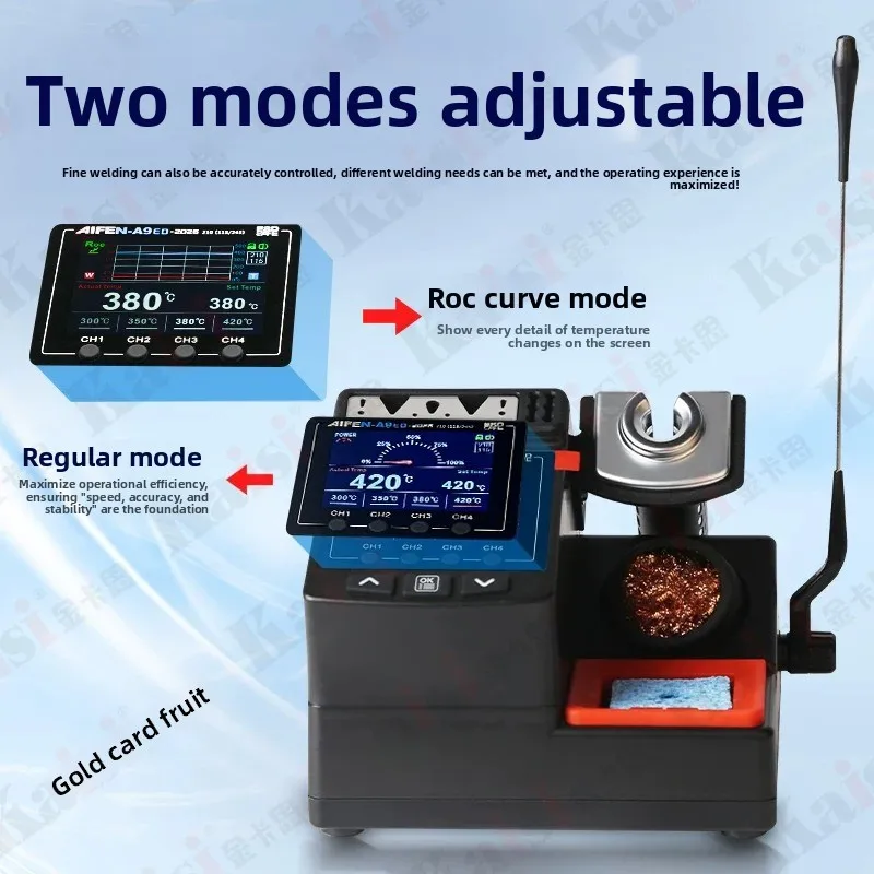 A9ED welding table color screen curve 3 seconds heating touchpoint temperate dormancy a9 welding table 210