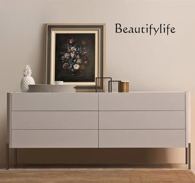 

Italian light luxury creative bedroom locker post-modern partition decoration paint designer fashion