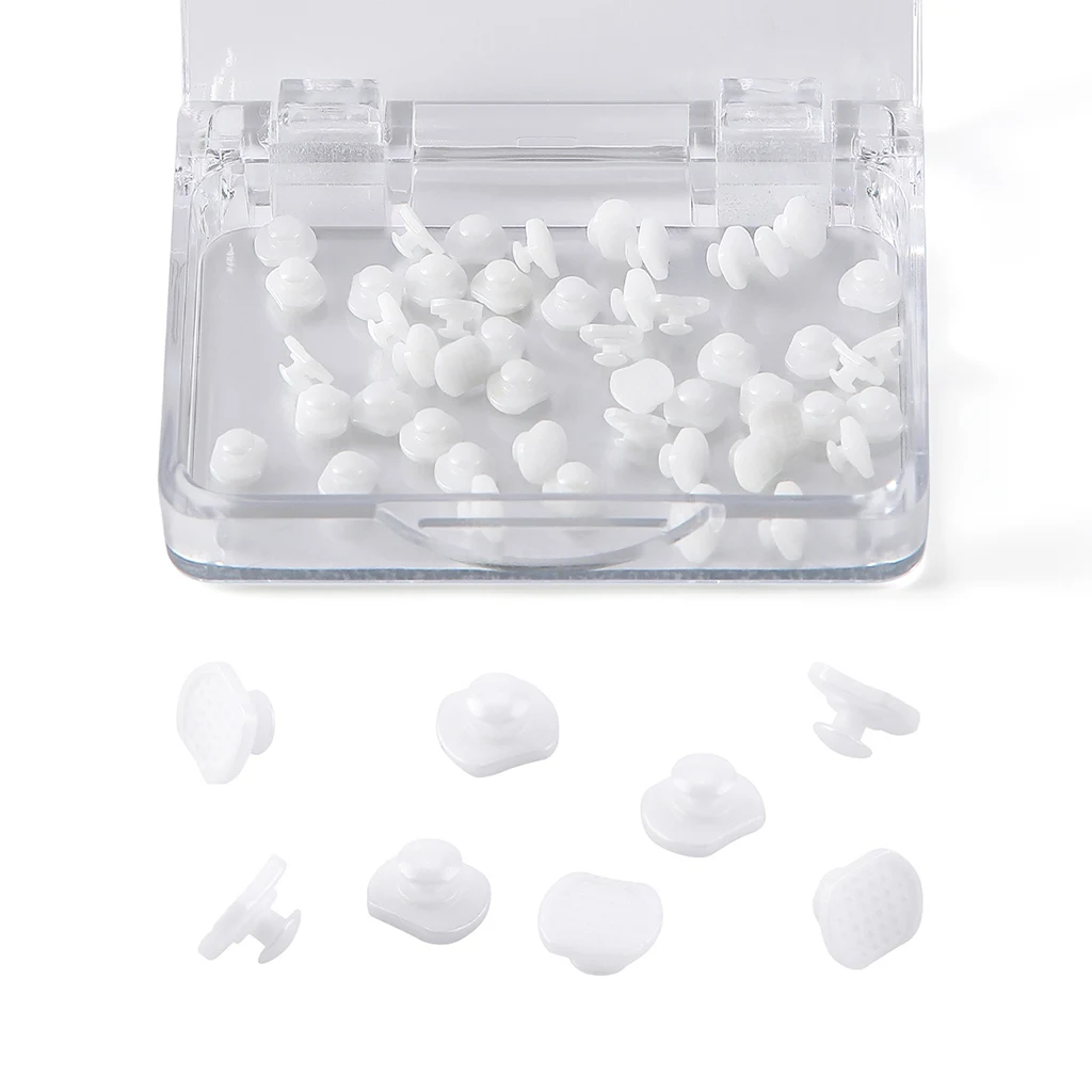50 Stück/Box AZDENT Dental-Kieferorthopädische Lingual-Knöpfe mit Loch, klebbare runde Basis, Zahnmedizinmaterial aus Edelstahl – Detail 19