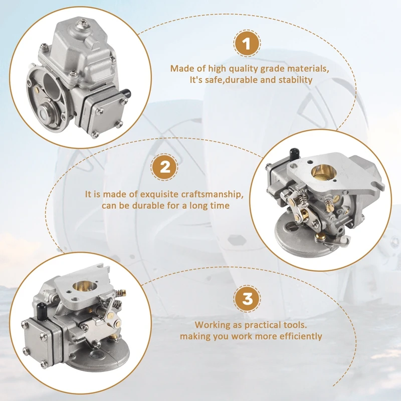 L39A-6E3-14301-00 المكربن لياماها 2 السكتة الدماغية 4HP 5HP محرك القارب 6E0-14301-05 6E3-14301