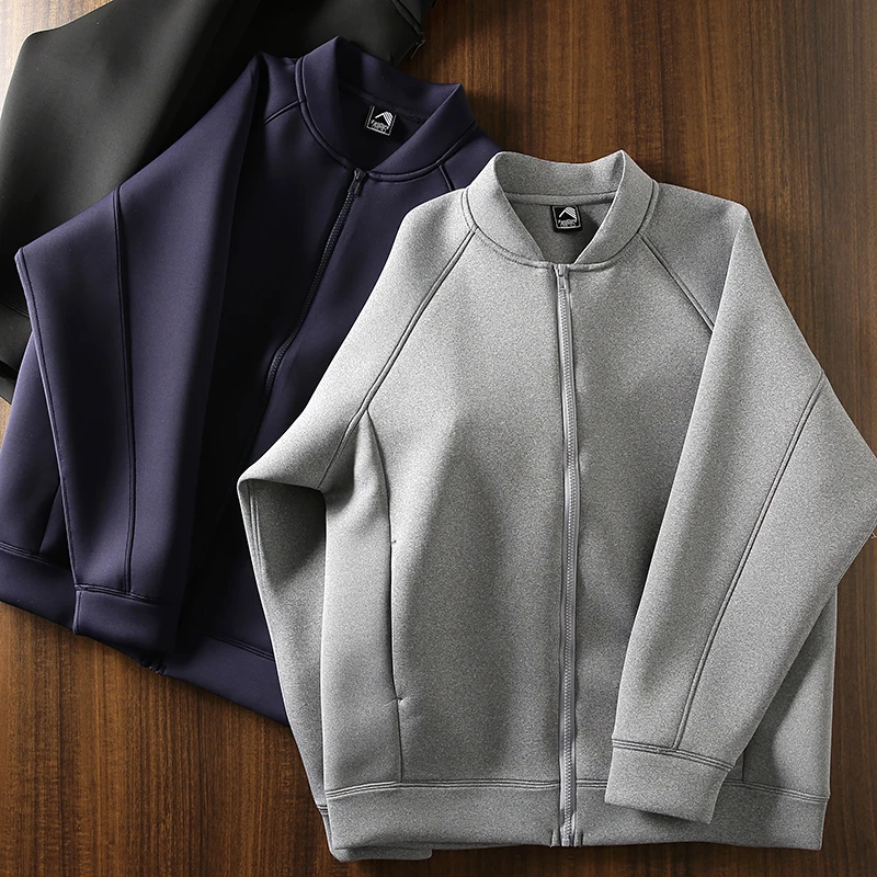 

Высокоэластичная бейсбольная куртка из ткани Air Layer для пар, новая весенняя молодежная повседневная городская куртка на молнии