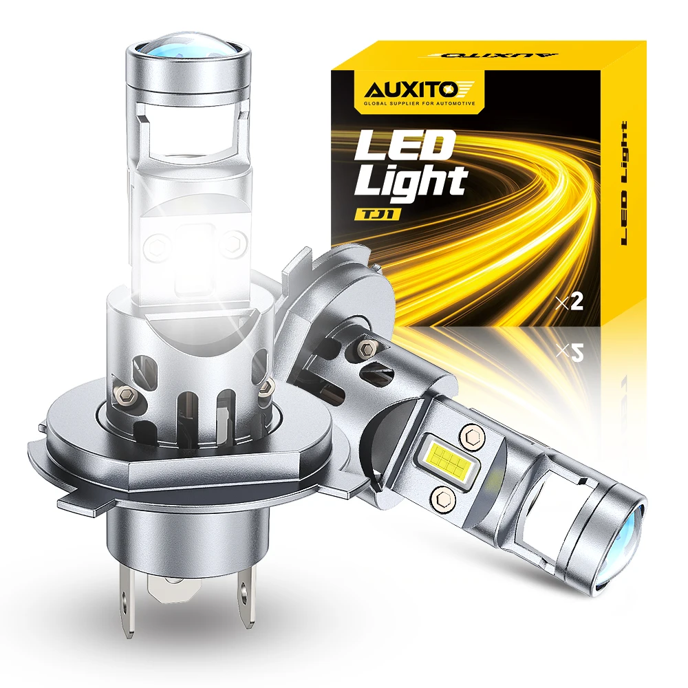 Universal Motorcycle Led Headlight Projector - AUXITO 2Pcs 20000LM H4 ED Projetor